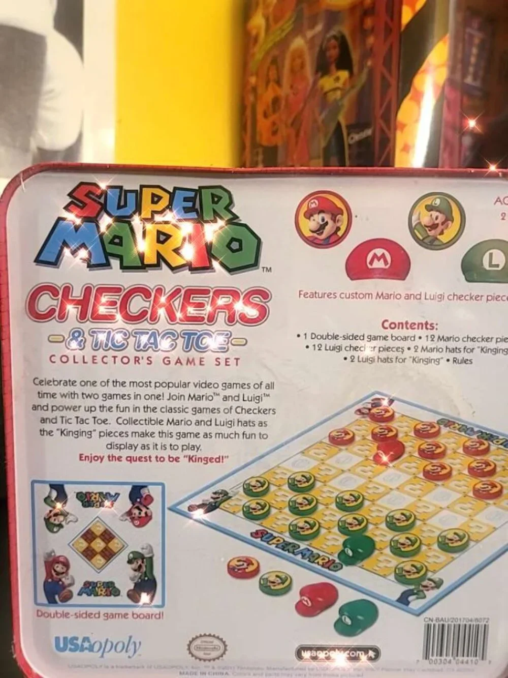 Mario Checkers game